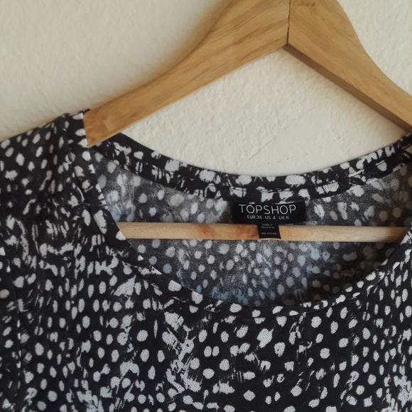 🤳SALE🤑🔥Topshop black and white Top Small - Picture 2 of 7